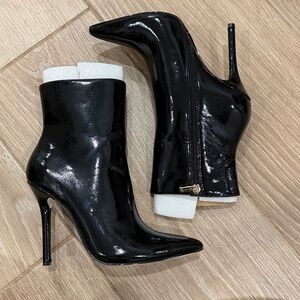 Leather Black Ankle Boots